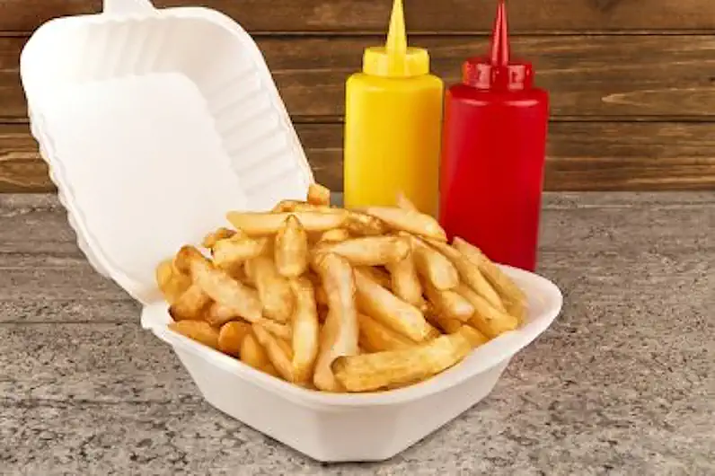 Fast Food in Styrofoam Container